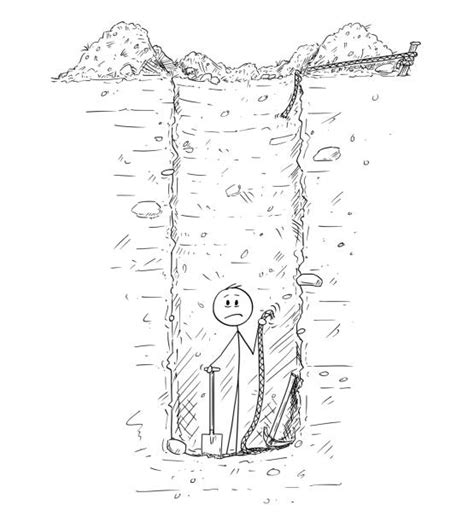 Drawing Of The A Deep Hole In The Ground Illustrations Royalty Free Vector Graphics And Clip Art