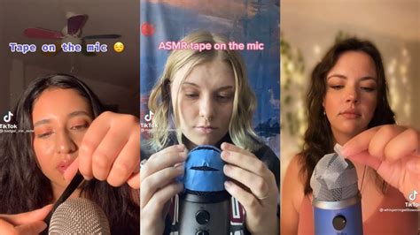 Tape On Mic Asmr For Triggers And Tingles Peeling Included Tiktok