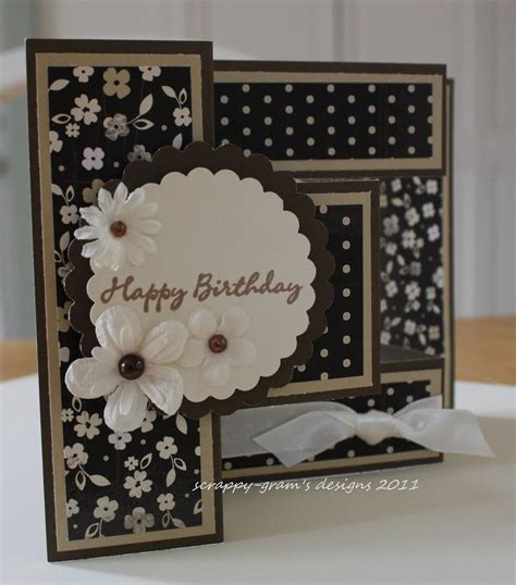 This project is part 1 of a `tri fold with a difference card`. Scrappy-Gram's Designs: Silhouette Tri-Fold Shutter Card