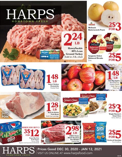Harps Foods Ad Circular - 12/30 - 01/12/2021 | Rabato