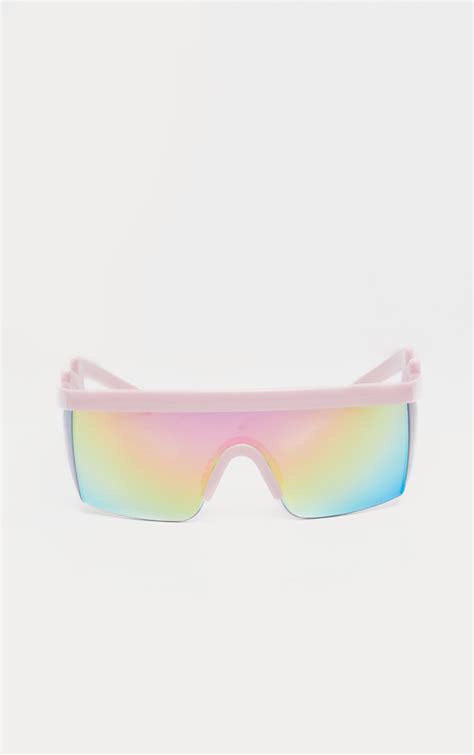 pink futuristic visor sunglasses prettylittlething aus