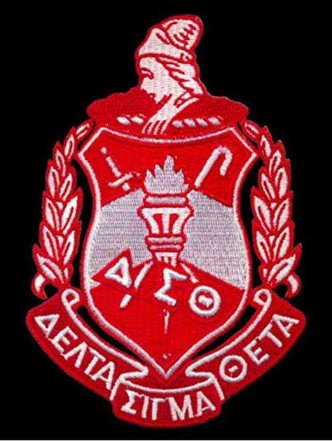 Delta Sigma Theta Embroidery Patch Delta Sigma Theta Iron On Etsy