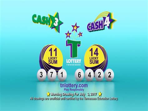Winning Numbers For Cash 3 Cash 4 Morning July 3