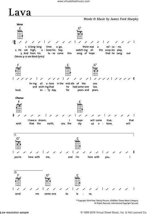 Download my four chord simple songbook: Kahele - Lava sheet music for ukulele (chords) PDF