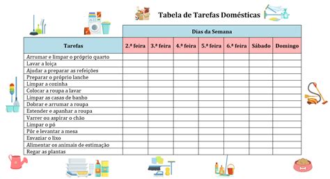 Lista De Tarefas Para Os Filhos Para Imprimir MODISEDU