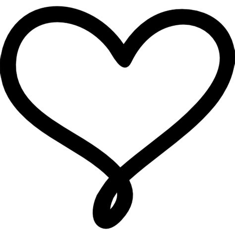 Heart Outline Love Black Transparent Png Stickpng