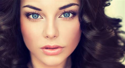 Breathtaking Beauty Alert Brown Hair Dark Blue Eyes Unveiling The