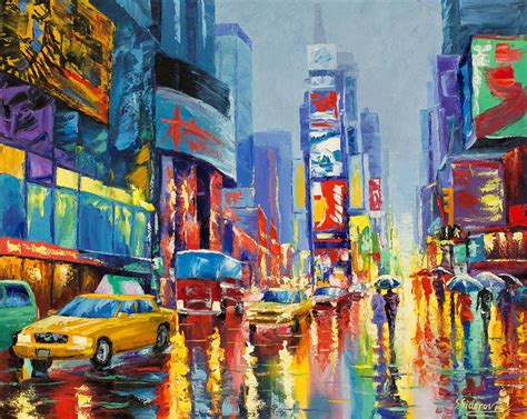 Buy Original Art By Stanislav Sidorov Oil Painting Wet Weather New