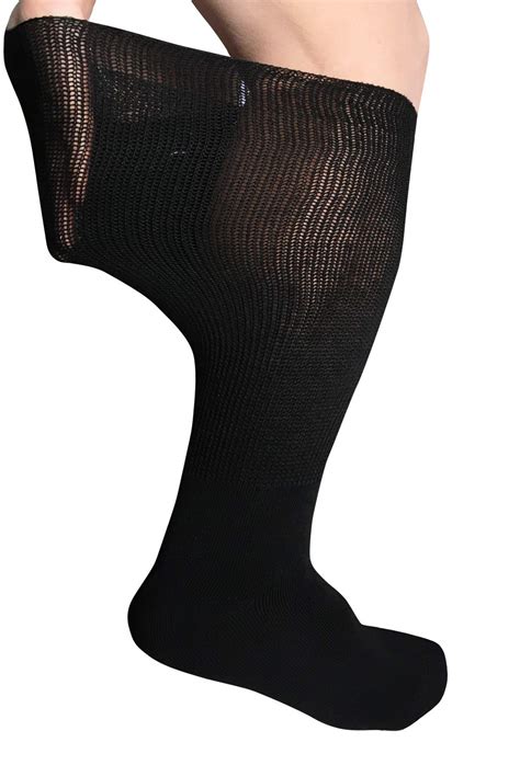 Extra Width Diabetic Socks For Lymphedema Bariatric Non Binding Knee