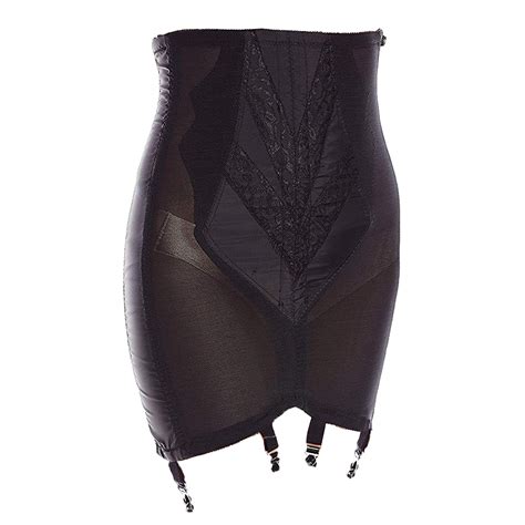 rago shapewear zip open girdle black exklusivt utvalt av aviani