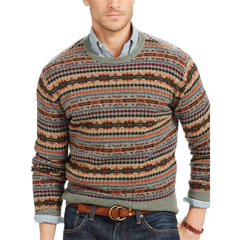 Polo Ralph Lauren Fair Isle Merino Wool Sweater For Men Lyst