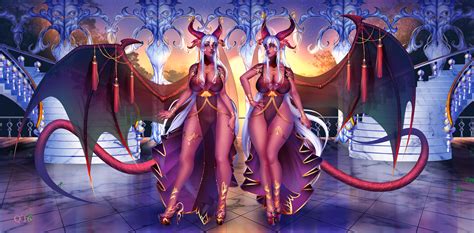 Succubus Twins By Qoppa Hentai Foundry