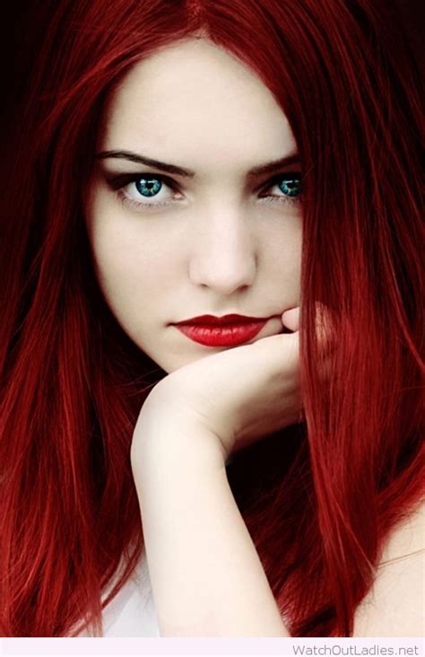 Red Hair And Lips With Beautiful Blue Eyes Red Hair Color Hair Color Hair Beauty