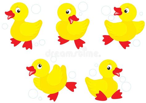 Ducklings Stock Vector Illustration Of Clipart Duck 3175618