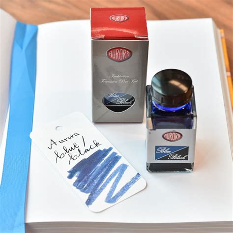 Aurora Blue Black Ink Bottle Truphae