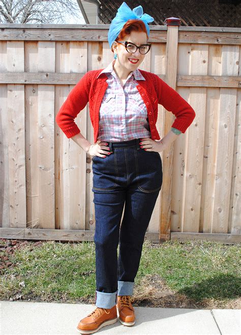 1950s Style Cuffed Jeans And Informal Video Extravaganza Tasha