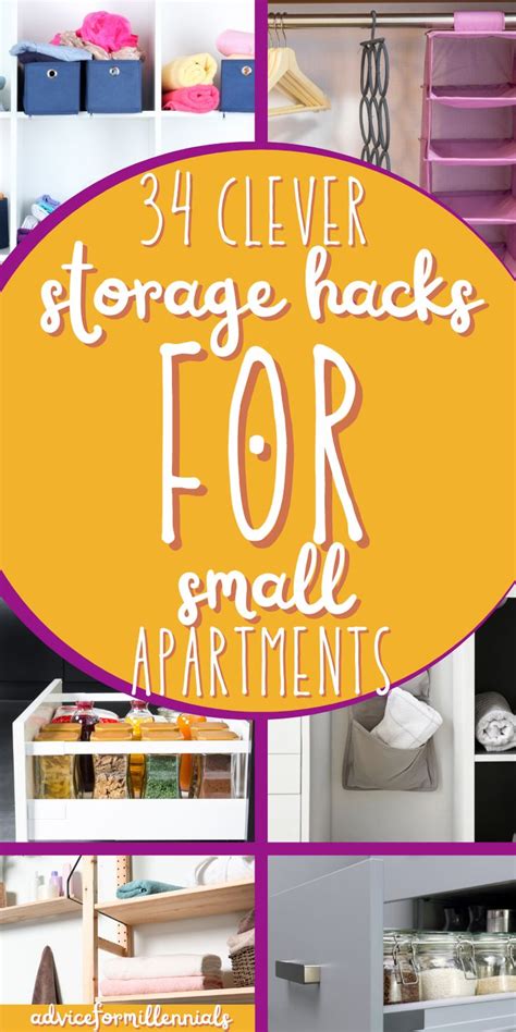 34 Clever Storage Hacks For Small Apartments Small Apartment Hacks