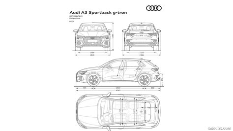 Audi A3 Sportback 30 G Tron 2021my Dimensions