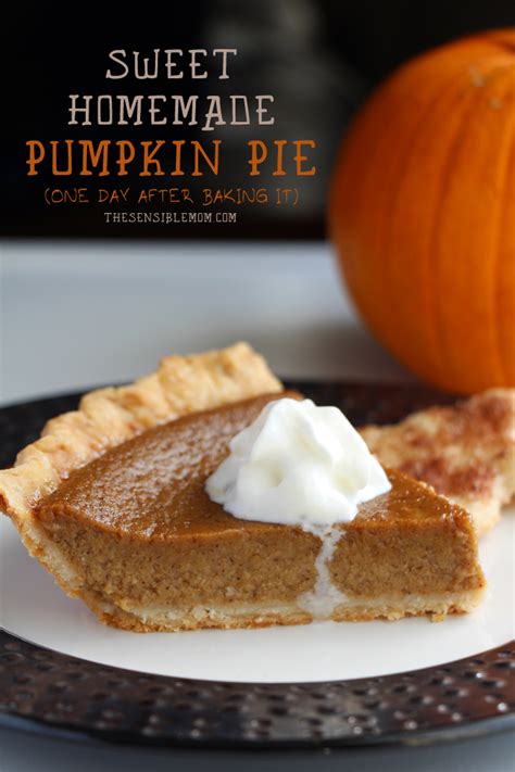Sweet Homemade Pumpkin Pie Recipe