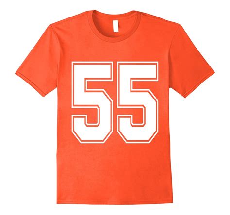55 Number 55 Sports Jersey T Shirt My Favorite Player 55 Rose