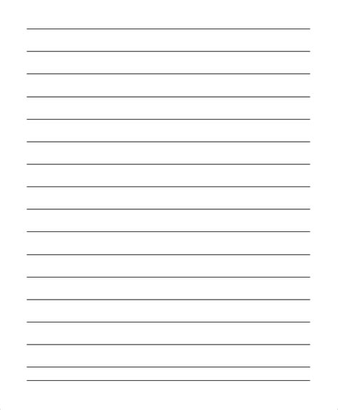Free 8 Printable Lined Papers In Pdf Ms Word