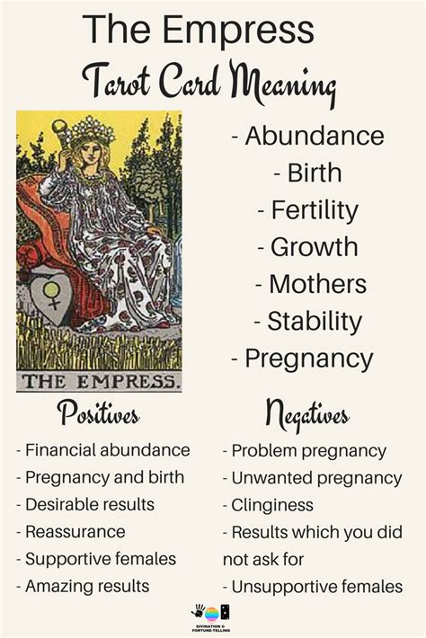 Maybe you would like to learn more about one of these? Future Tarot Meanings: The Empress — Lisa Boswell