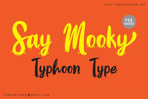 Say Mooky Font Typhoon Type Suthi Srisopha Fontspace