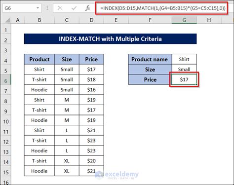 Index Match With Multiple Matches In Excel 6 Examples