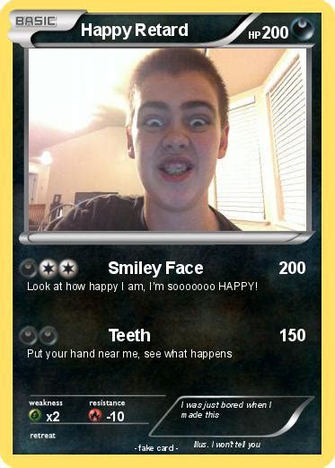 Pokémon Happy Retard Smiley Face My Pokemon Card