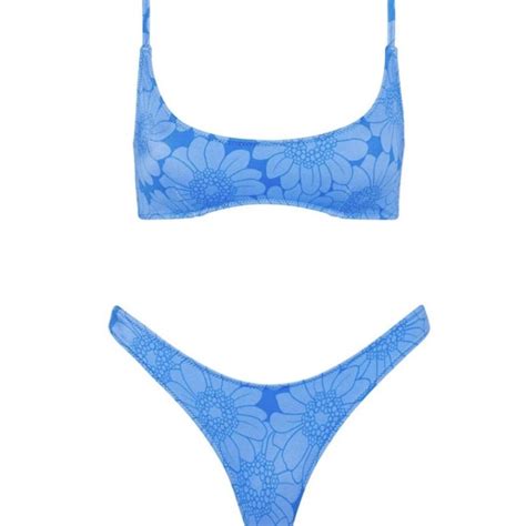 Triangl Women S Blue Bikinis And Tankini Sets Depop