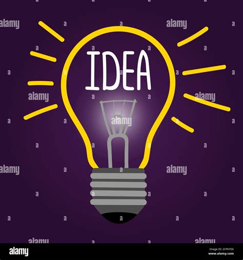 New Creative Idea Vector Concept With Line Light Bulb Illustration Of