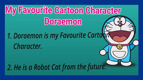 10 Lines On My Favourite Cartoon Character Doraemon In English