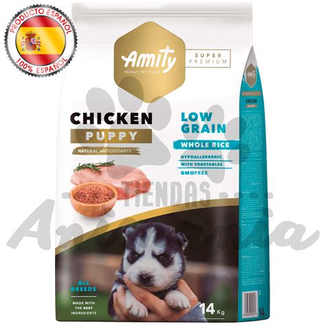 Amity Dog Puppy Super Premium Low Grain Chicken Perro Cachorro Super