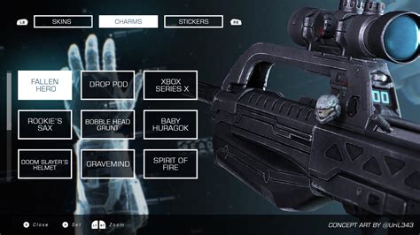 Weapon Customization Concept For Halo Infinite Rhalo
