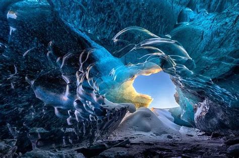 See Inside Incredible Ice Cave Accessible Only By Passing Through