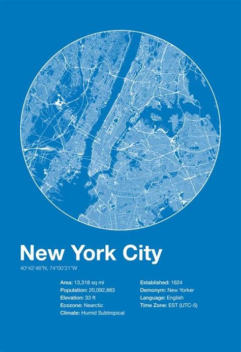 Città Darte Di Strada Mappa Stampa New York City Etsy City Map Art