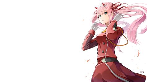Wallpapercave is an online community of desktop wallpapers enthusiasts. Darling In The FranXX Zero Two Hiro Zero Two Standing On Side With White Background 4K HD Anime ...