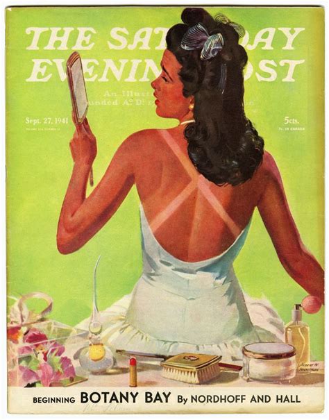 Beauty Time Travel Tan Lines In The 1940s Saturday Evening Post