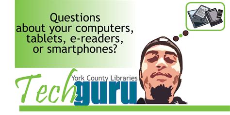 Where's the Tech Guru? Click the photo to find out! | County library