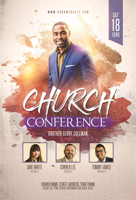 Church Flyer Template Free Through The Usage Of An Effective Church