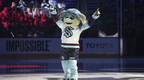 nhl kraken s mascot reveal has hockey world buzzing yahoo sports