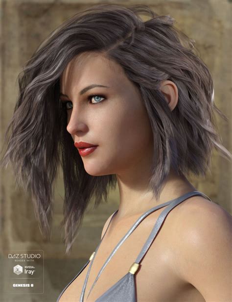 voss hair for genesis 3 and 8 female s ⋆ freebies daz 3d