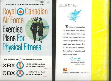 royal canadian air force exercise plans for physical fitness xbx 5bx 1962 ppback
