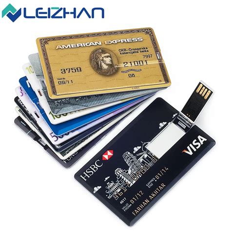 Credit Card Usb Flash Drive 64gb 32gb 16gb 8gb 4gb Usb 20 Card Pen