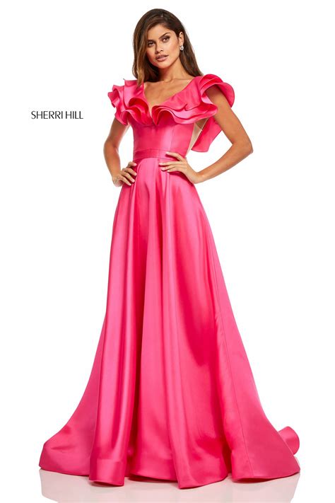 sherri hill 52595 pink dress