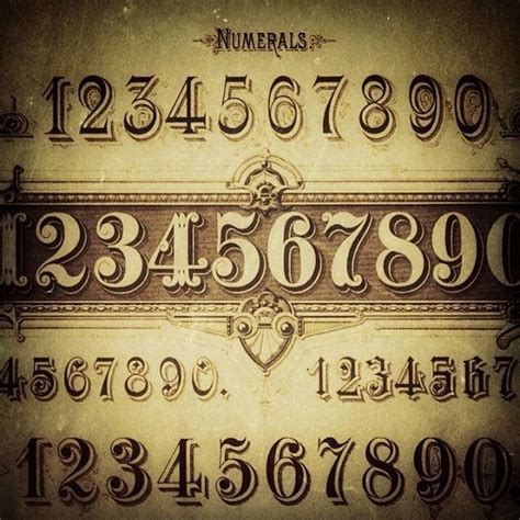 Number Fonts For Tattoos Beautiful The 25 Best Number Fonts Ideas On