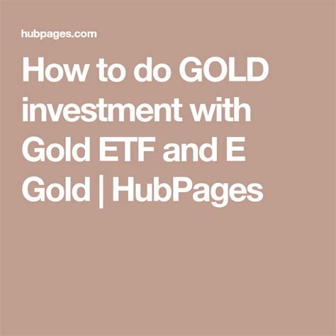 Investment in gold can be a safe alternative in the times of macroeconomic change. How to do GOLD investment with Gold ETF and E Gold