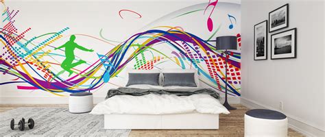 Music Wall Mural Wallpaper Funky Bedroom Funky