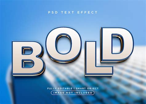 Premium Psd Bold 3d Style Text Effect