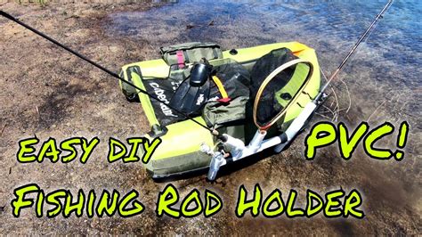 How To Make A Float Tube Fishing Rod Holder Easy Pvc Diy Pobse
